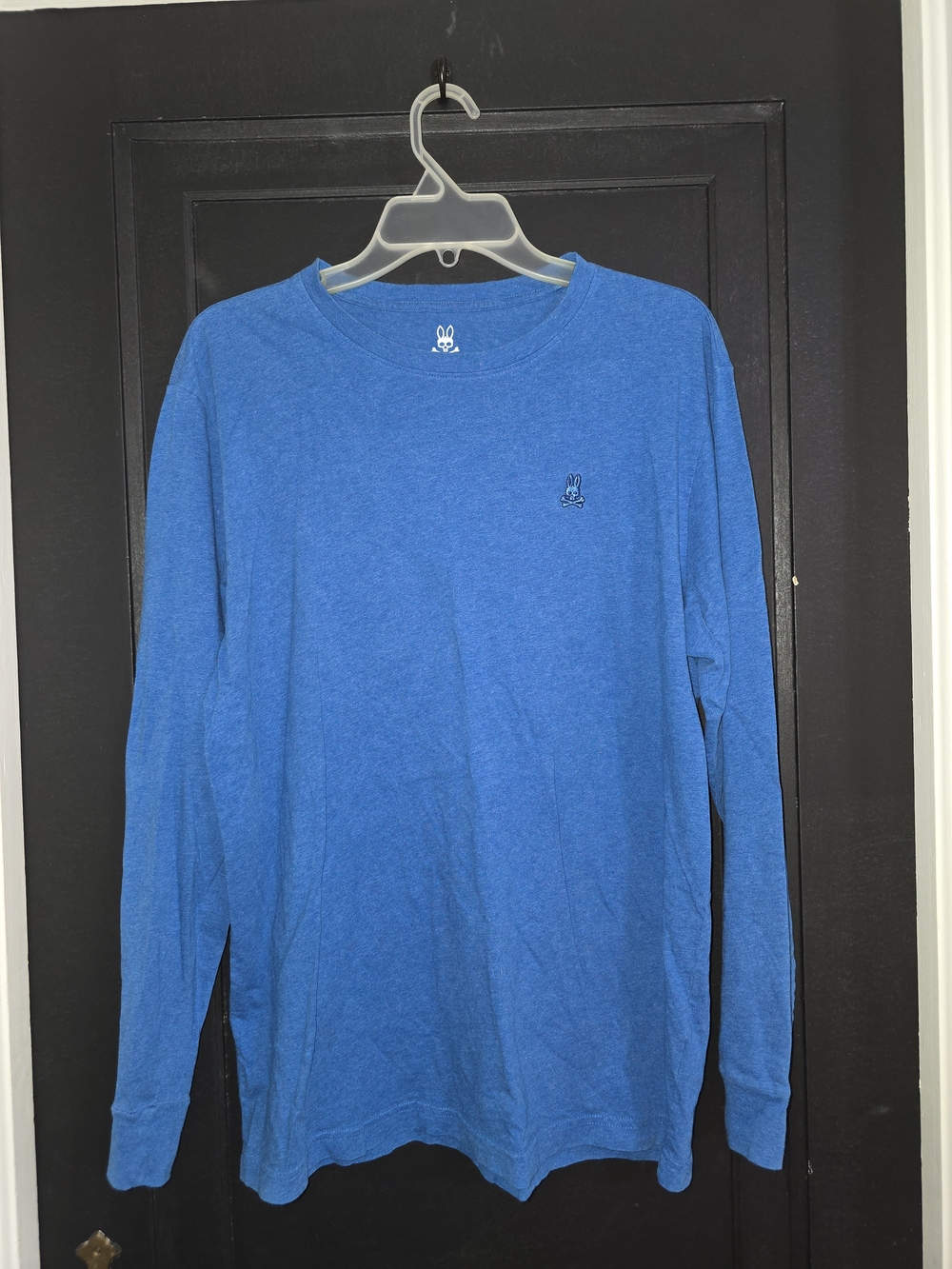 Psycho Bunny Men's Blue Long Sleeve Tee Size Large